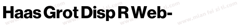 Haas Grot Disp R Web字体转换